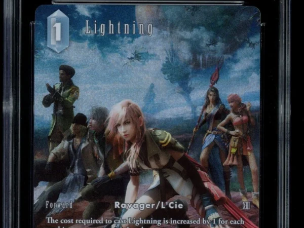 CGC 10 Pristine Lightning 15-041L Full Art Reprint - Hidden Trials Final Fantasy