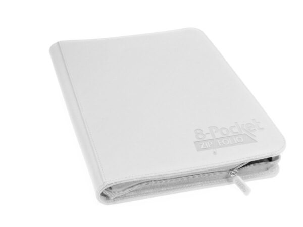 Ultimate Guard 8-Pocket Zipfolio Xenoskin White
