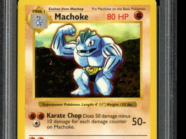 PSA 8 Machoke 34/102 - Shadowless Base Set