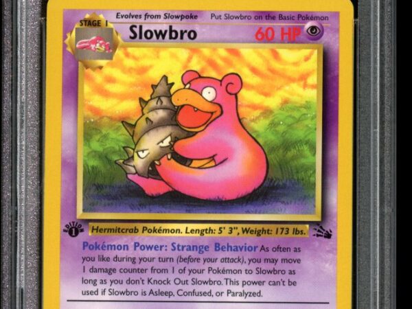 PSA 9 Slowbro 43/102 1st Edition - Fossil