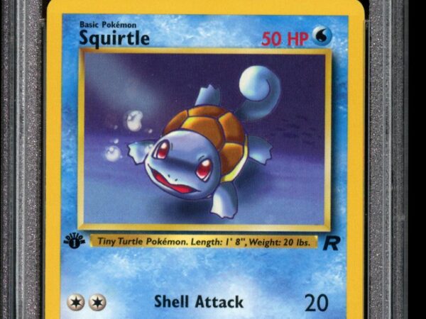 PSA 9 Squirtle 68/82 1st Edition - Team Rocket