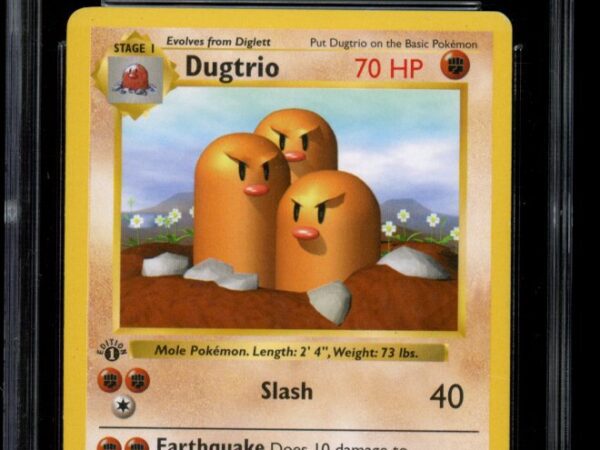 CGC 6 Dugtrio 19/102 1st Edition - Shadowless Base Set