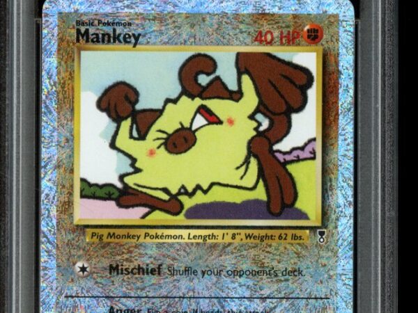 PSA 8 Mankey 81/110 Reverse Holo - Legendary Collection