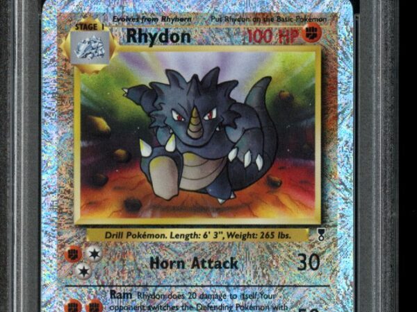 PSA 9 Rhydon 35/110 Reverse Holo - Legendary Collection