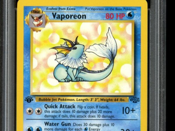 PSA 10 Vaporeon 28/64 1st Edition - Jungle